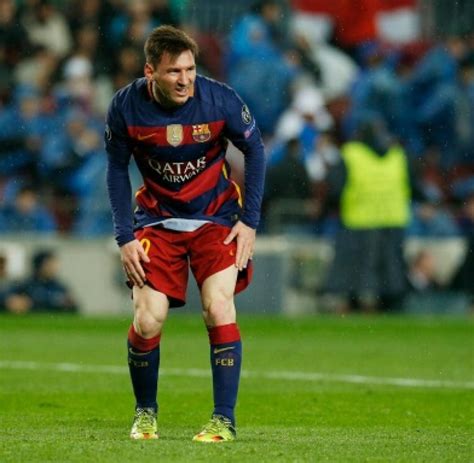 Sp Fußball Spanien Barcelona Messi Schuss Handbruch Meldung Spanien