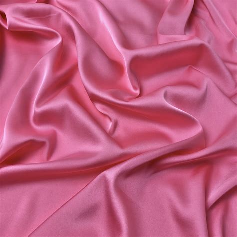 carmine rose pink silk satin fabric by the meter lingerie and etsy