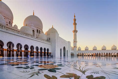 Sheikh Zayed Grand Mosque In Abu Dhabi Hd Wallpaper Background Image