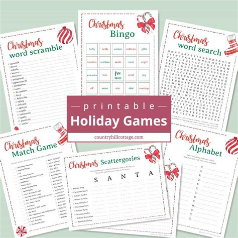 Free Printable Christmas Games For Adults