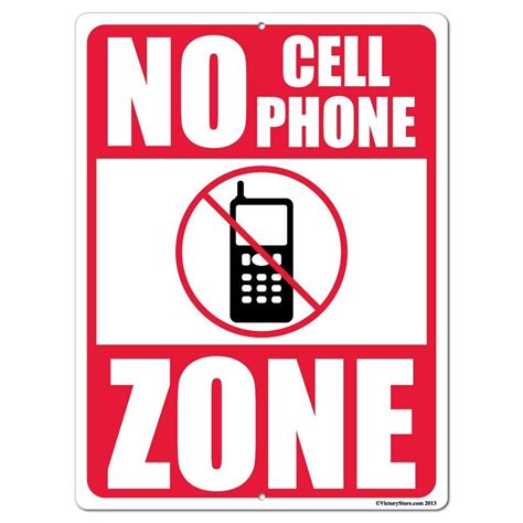 No Cell Phone Zone Sign Or Sticker Design 3