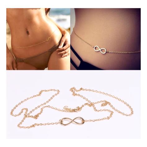 Infinity Body Waist Belly Chain Color Gold Price SGD DM Or Whatsapp For Order