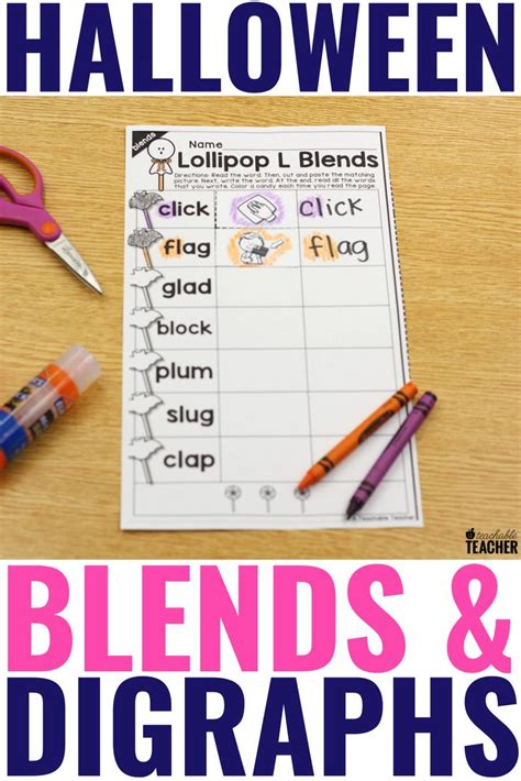 Halloween Blends Worksheets For Halloween Phonics Practice And Games