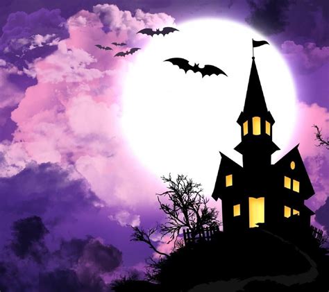 Pink And Purple Halloween Wallpapers Wallpaper Cave