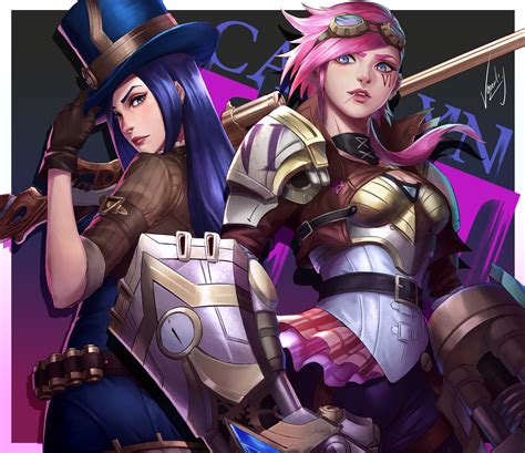 Artstation Vi And Caitlyn Fan Art League Of Legends