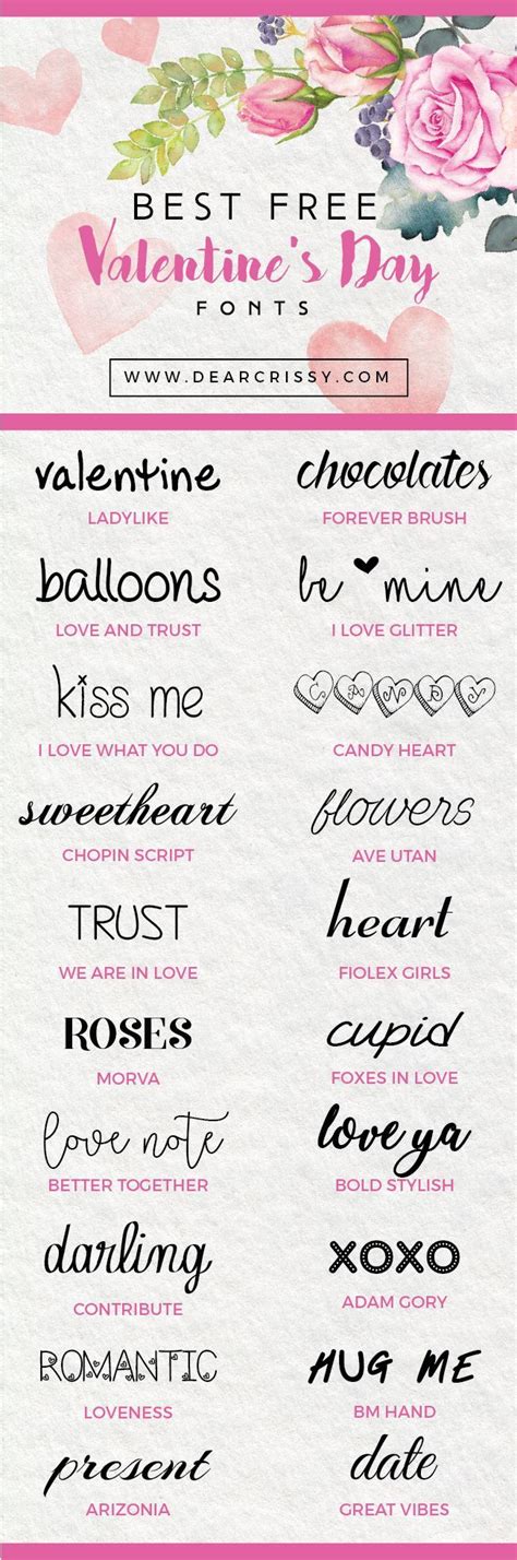 Best Free Valentines Day Fonts To Doanload These Beautiful Free