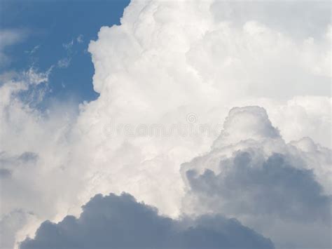 Fluffy Cumulus Clouds Stock Photo Image Of High Heavy 56144458