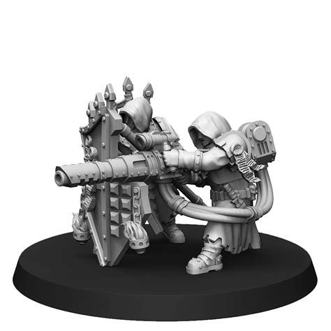 Janissaries Heavy Support Team With Lascannon Wargame Exclusive