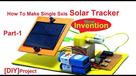DIY How To Make Single Axis Solar Tracker PART YouTube