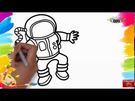 Makes for a cute portrait! EASY TO DRAWING FOR KIDS| drawing a Astronaut | how to ...