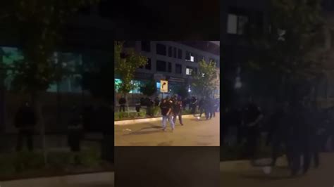 Protester Gets Shot In The Face With A Tear Gas Canister Youtube