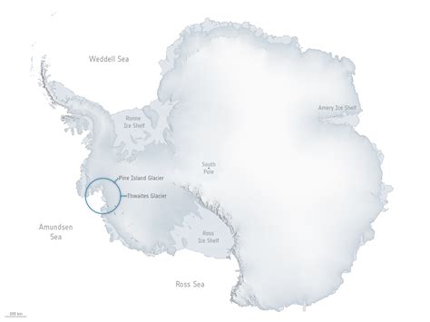 Esa Thwaites And Pine Island Glaciers In West Antarctica