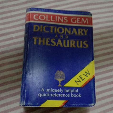 Collins Gem Dictionary And Thesaurus Used Shopee Philippines
