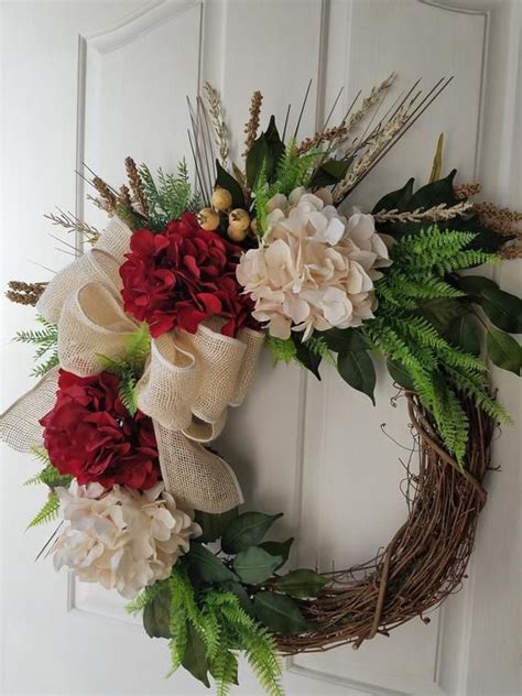 Year Round Wreath For Front Door All Season Wreath Rustic Etsy