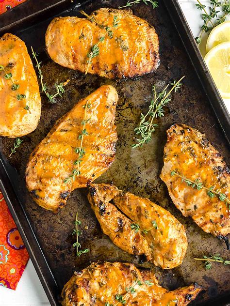 You can change the recipe by changing the sauce. Grilled Lemon Chicken Breasts Recipe - Sonoma Farm