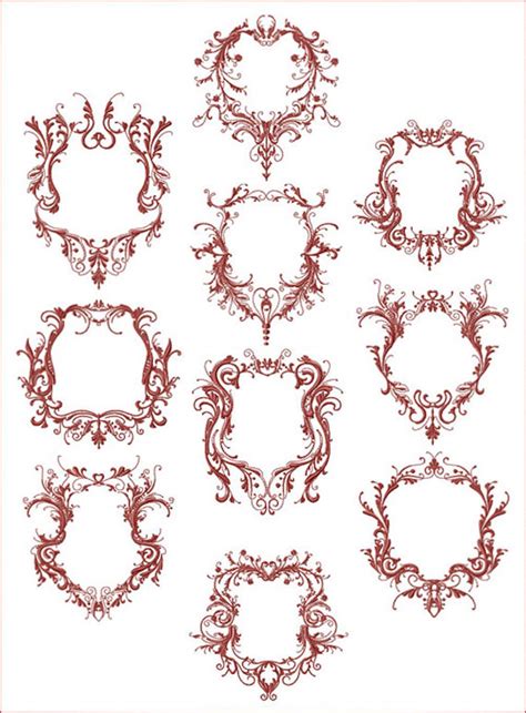 Fancy Frames 10 Machine Embroidery Designs For 5x7 Etsy