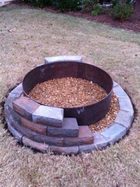 It's the best of fun experience to get yourself codified with the fire's warmth in the winter's colder nights with some so if you do not have a fire pit, you need to create one, and now you can do it all yourself with the easy of the supplies like the blocks or the pavers with. Building a fire pit DIY . | do it yourself | Pinterest