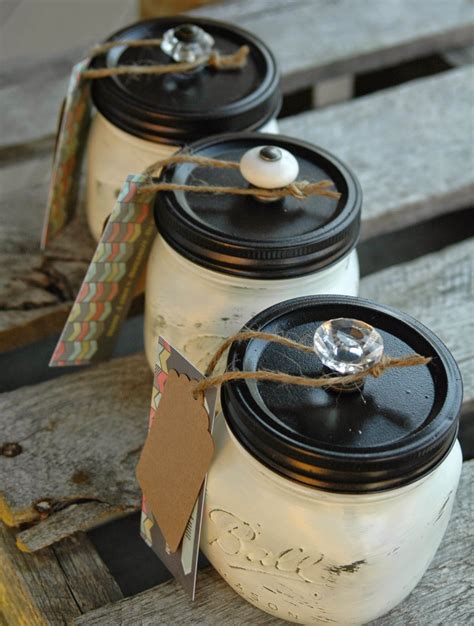 {craft Fair} Painted Mason Jars And Weathered Wood Boxes Little House Of Four Creating A