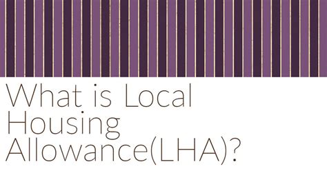 What Is Local Housing Allowance Lha