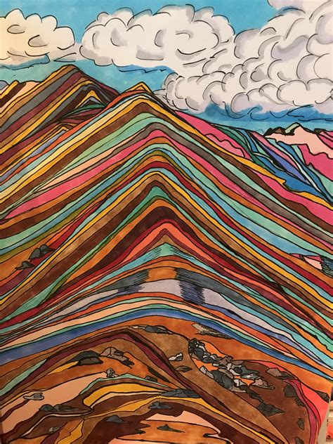 Coffee png desserts drawing fountain pen drawing latte food sketch cool art drawings ink drawings coffee drawing art diary. Rainbow mountains drawing Alcohol marker and pen Art ...