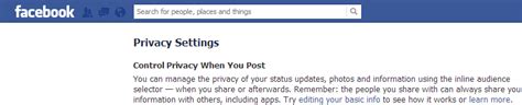 This Side Of Perfect Facebook Privacy Settings A Basic How To