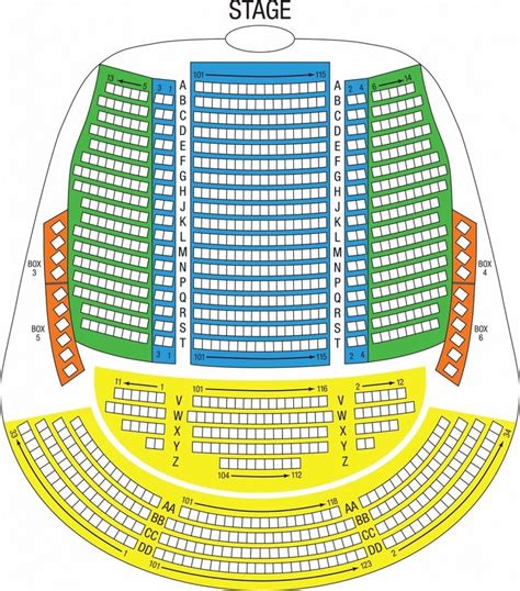 Blossom Seating Chart With Seat Numbers