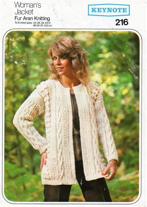 Aran knitting patterns will be the most effective crochet habits you actually opportunity find. vintage womens aran jacket knitting pattern pdf ladies ...