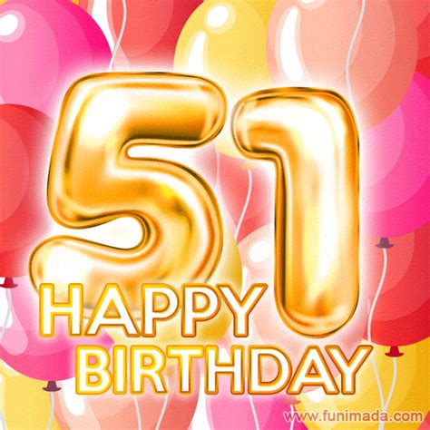 Happy 51th Birthday Animated S