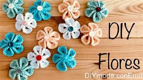 Flores A Crochet Paso A Paso Fácil Youtube