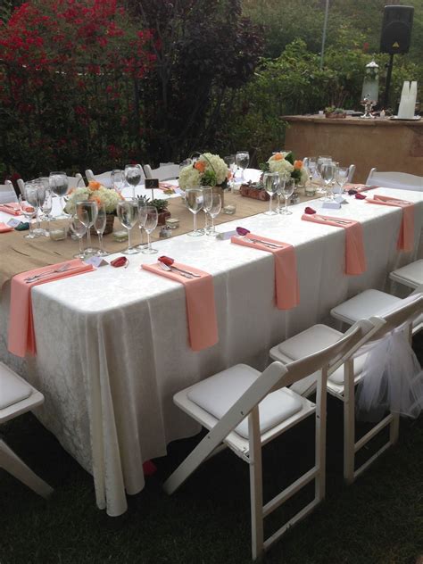 Serve it with a homemade mocha fudge sauce, or just heat up nutella. Formal dinner setting for backyard wedding | Formal dinner ...