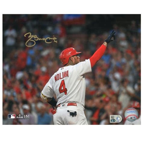St Louis Cardinal Yadier Molina Has Personally Hand Signed This 8 X