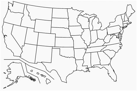 Filemap Of Usa Without State Namessvg Wikimedia Commons Map Of The United States Without