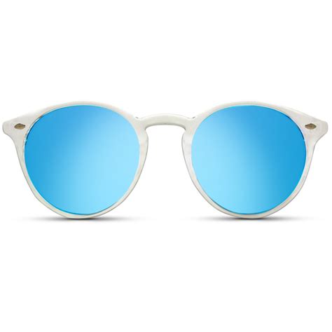 Jay Round Classic Mirrored Lens Womens Retro Frame Sunglasses Wearme Pro Top Sunglasses