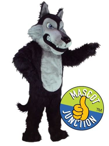 Wolf Mascot Costume Option3 Mascot Junction