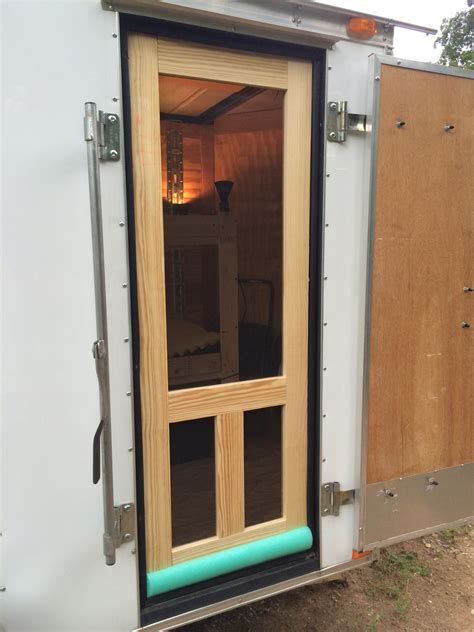 Custom Screen Door For Camping Pool Noodle Door Sweep Cargo Trailer