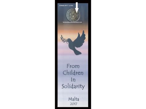 2 Euro Malte 2017 Avec Poinçon Solidarité Des Enfants La Paix