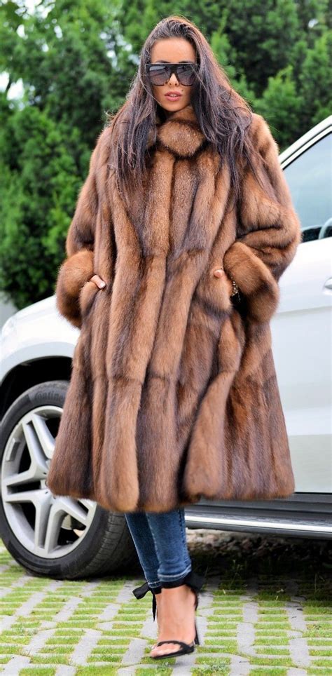 Russian Sable Fur Coat Winter Coats Women Fur Coat Coat