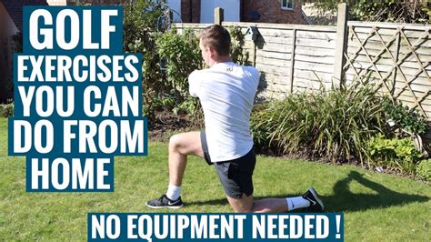 Golf Exercises You Can Do From Home No Equipment Needed Youtube