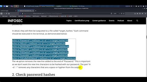 Password Cracking Using Hashcat Tool Youtube