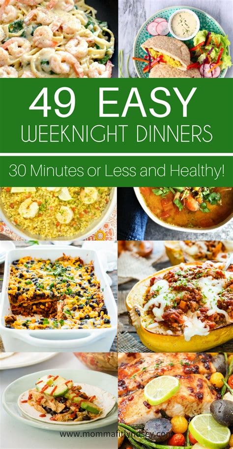 49 Easy Weeknight Dinner Ideas that are Healthy | Fast ...