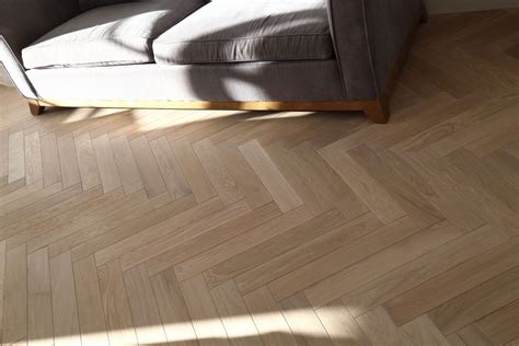 A Beautiful Example Of A Engineered Oak Herringbone Floor Prime Grade