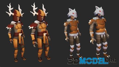 Unreal Engine Asset Low Poly Human Rpg Characters Low Poly Armor
