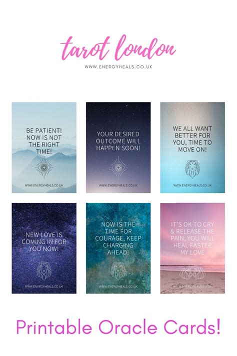 Printable Oracle Cards Oracle Cards Tarot Spreads Tarot Readers