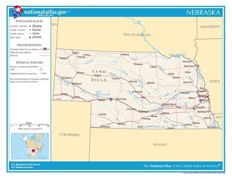 Show Me A Map Of Nebraska World Map