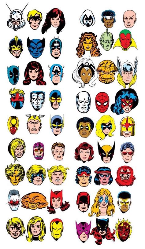 S Marvel Headshots Marvel Comics Vintage Marvel Comic Books Marvel Comics Art