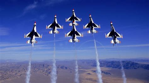 F 16 Thunderbirds Wallpaper ~ Air Show Hd Wallpaper Goawall