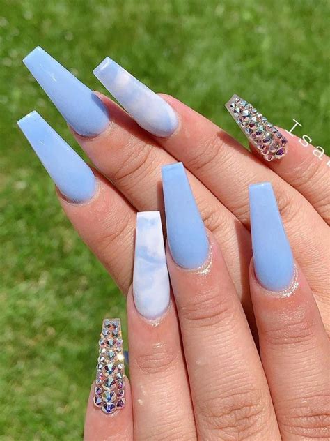 Light Blue And White Nail Designs Get Creative And Make A Statement