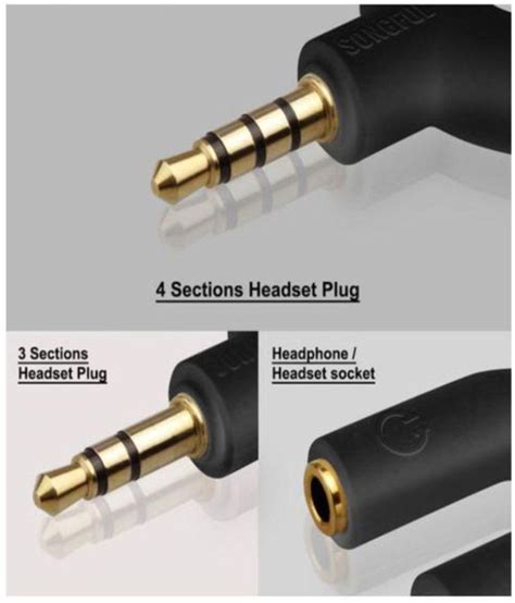 Audio Stereo Splitter Converter Kit For Headset U Shape 3 Pin 35mm