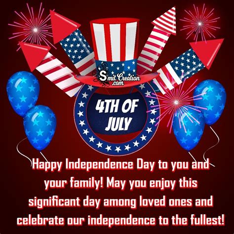 Happy 4th Of July Message Image