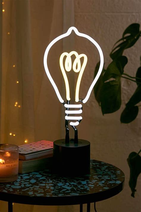 Urban Outfitters Light Bulb Neon Sign #Table #Lamp. We've ...